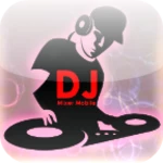 dj mixer mobile android application logo